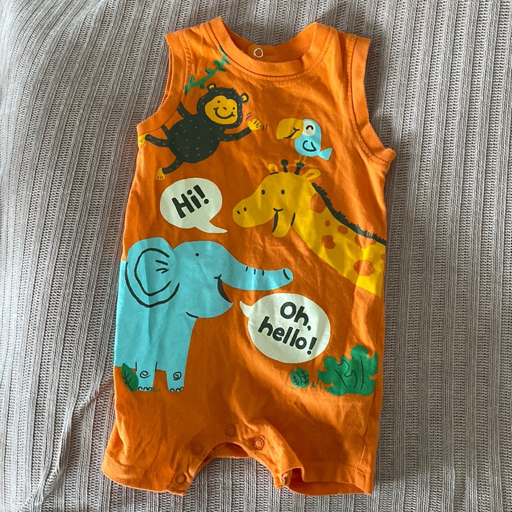 Baby Boy Animal Romper